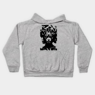 goddess formed from fire Kids Hoodie